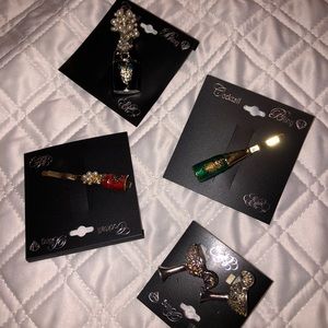 “Cocktail Bling” assortment of pins and earrings